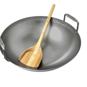 KARBONSTAHL WOK MIT SPATEL